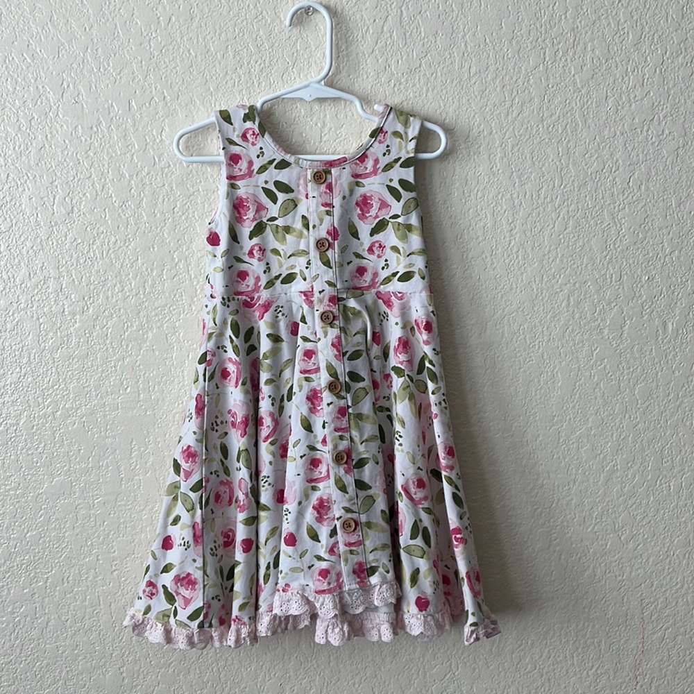 Sweet Honey 5Y Sleeveless Floral Dress